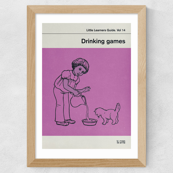 Drinking Games Wide Oak Frame Drinking Games Wide Oak Frame