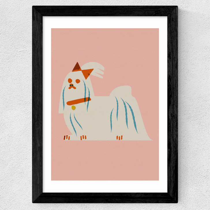 Maltese Wide Black Frame Maltese Wide Black Frame