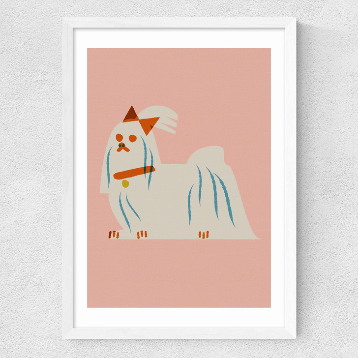 Maltese Medium White Frame Maltese Medium White Frame