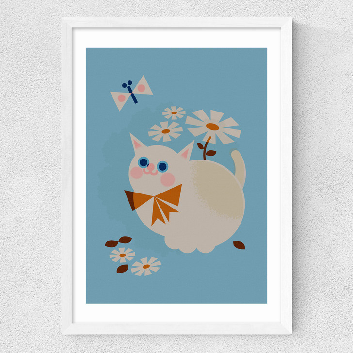 Kitten Medium White Frame Kitten Medium White Frame