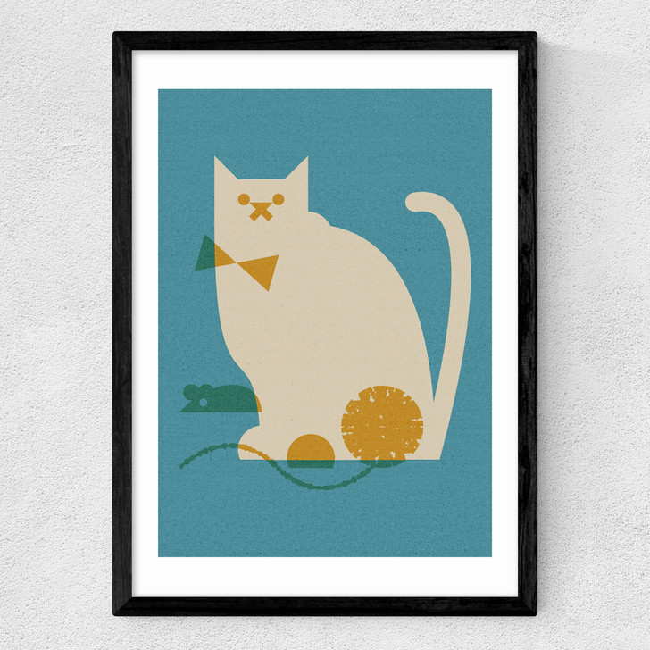 Cat and Mouse Medium Black Frame Cat and Mouse Medium Black Frame