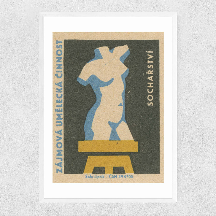 Figure Matchbox Label Narrow White Frame Figure Matchbox Label Narrow White Frame