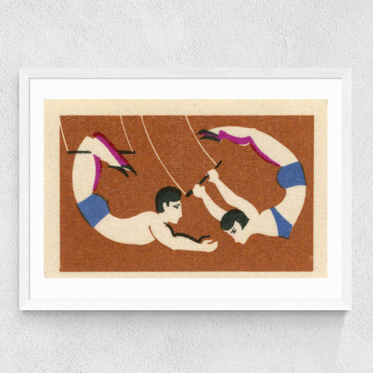 Acrobats Medium White Frame