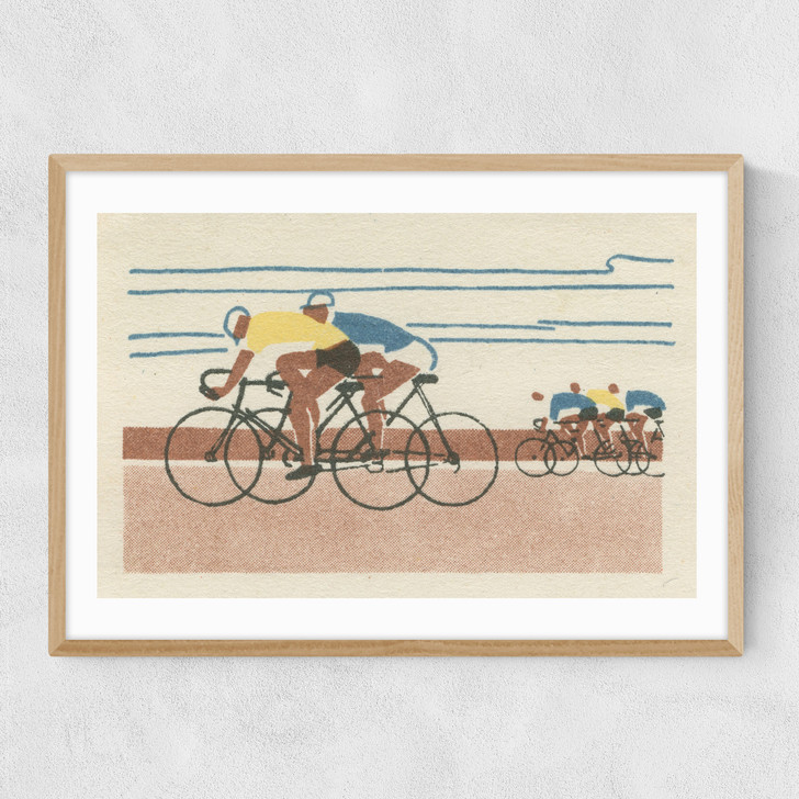 Cycling Matchbox Narrow Oak Frame Cycling Matchbox Narrow Oak Frame