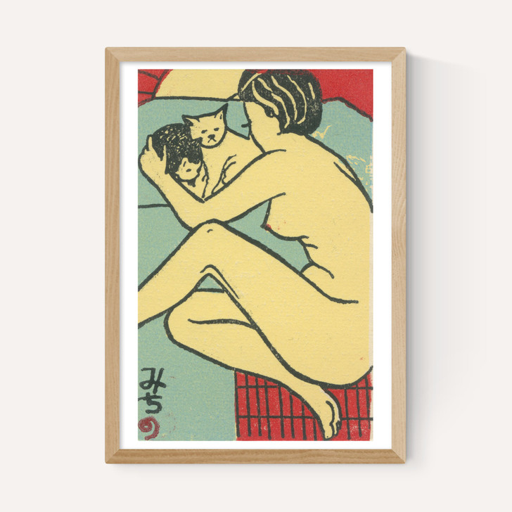 Geisha with cats Matchbox