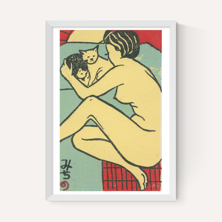 Geisha with cats Matchbox
