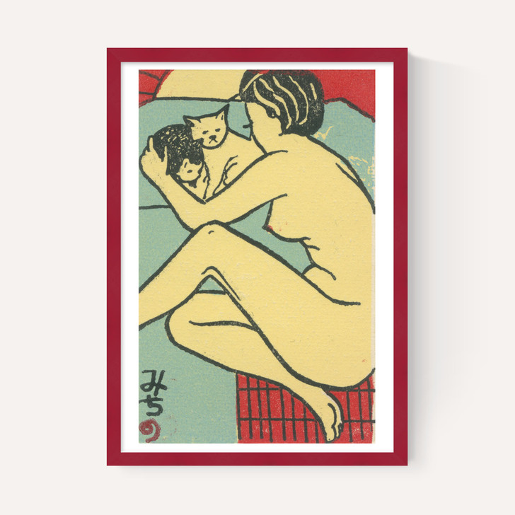 Geisha with cats Matchbox