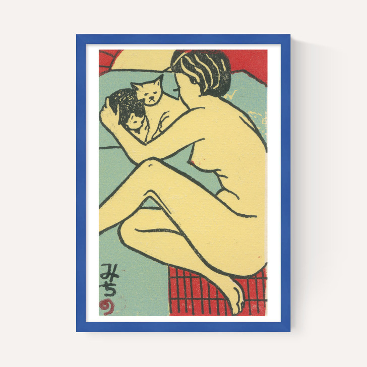 Geisha with cats Matchbox