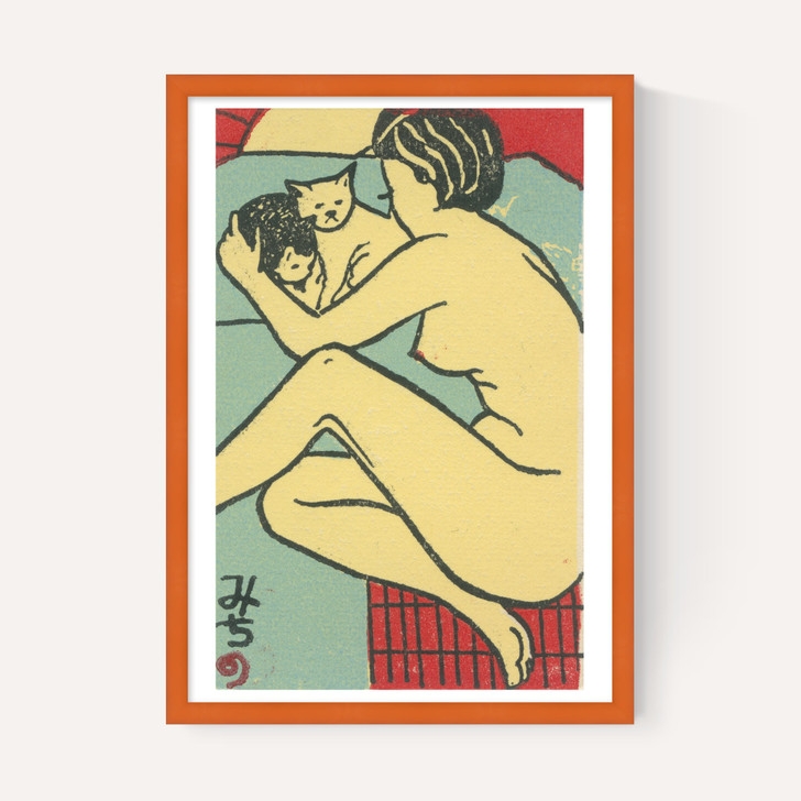 Geisha with cats Matchbox