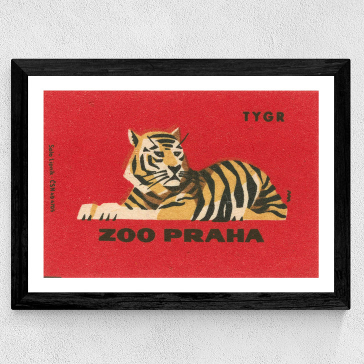 Tiger Matchbox Wide Black Frame