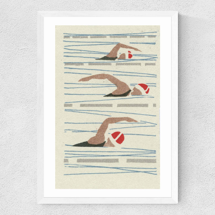 Swimmers Matchbox Medium White Frame Swimmers Matchbox Medium White Frame