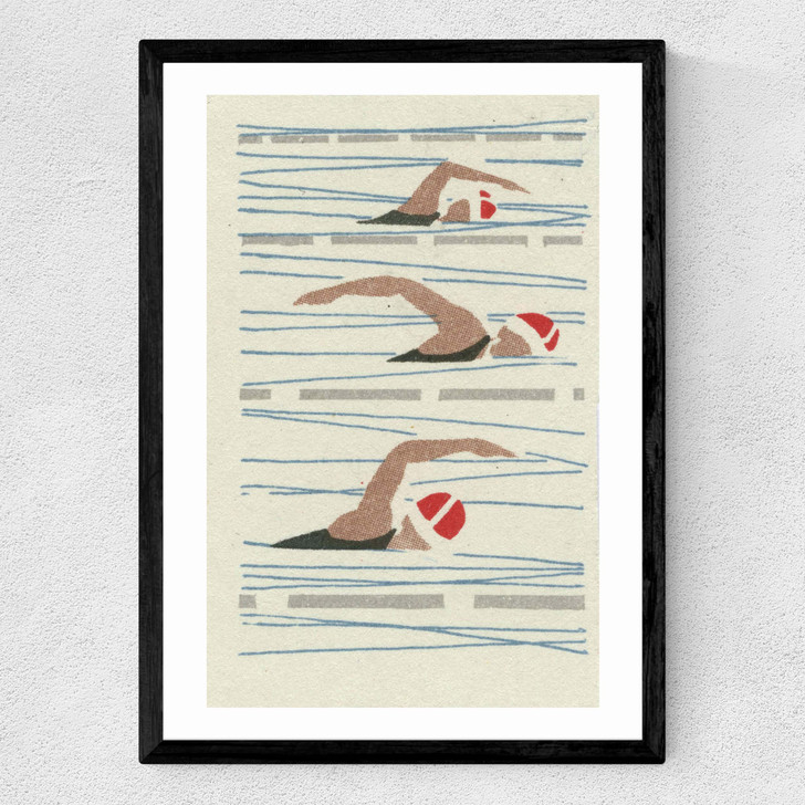 Swimmers Matchbox Medium Black Frame