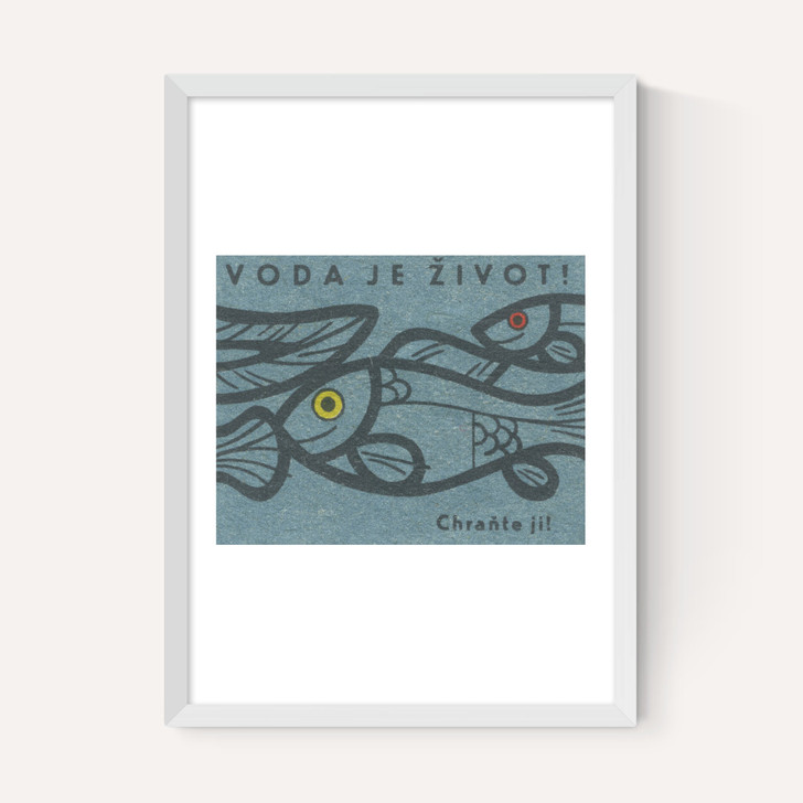 Fish Matchbox Label