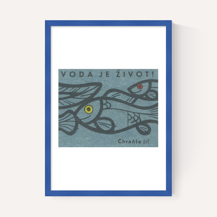 Fish Matchbox Label