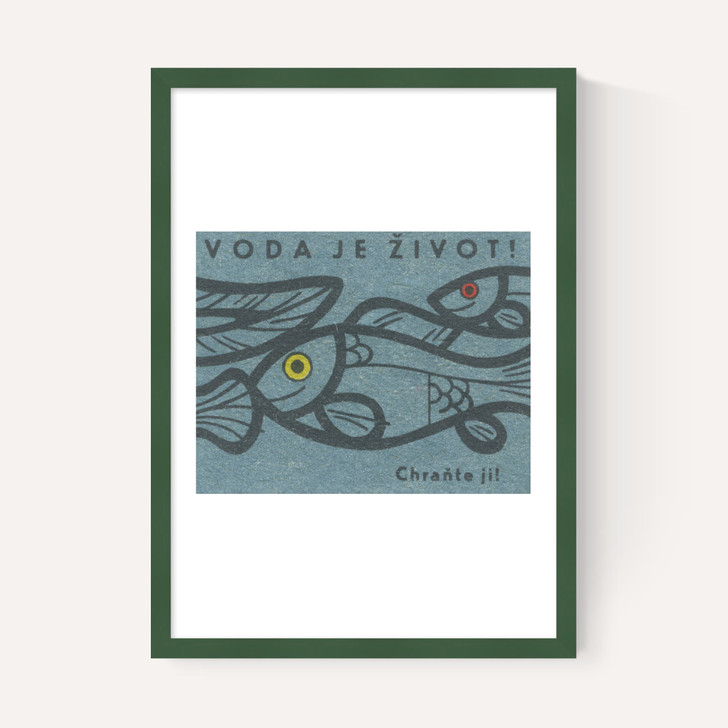 Fish Matchbox Label
