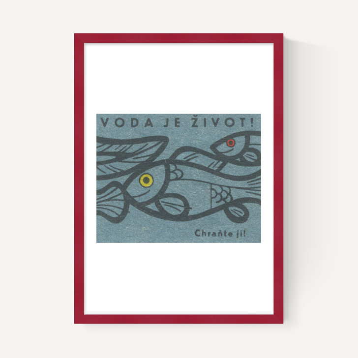 Fish Matchbox Label