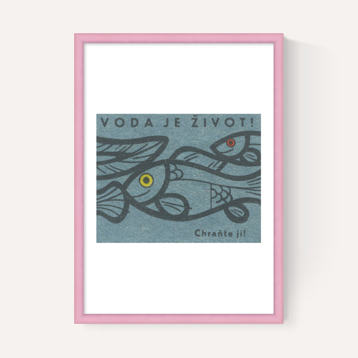 Fish Matchbox Label
