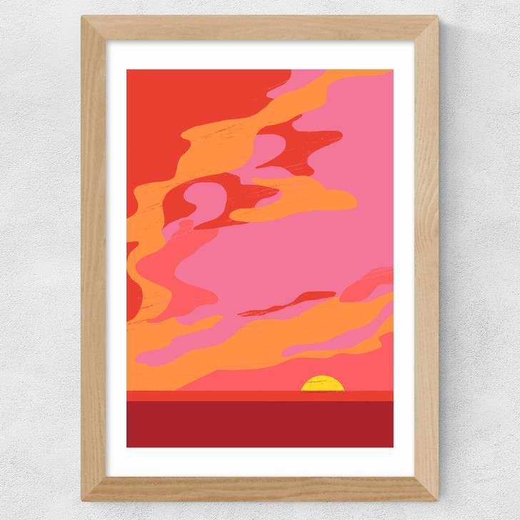Sundown Wide Oak Frame Sundown Wide Oak Frame