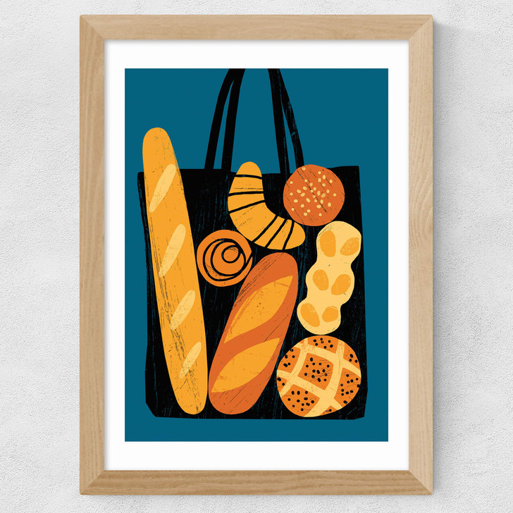 Bakery Bag Wide Oak Frame