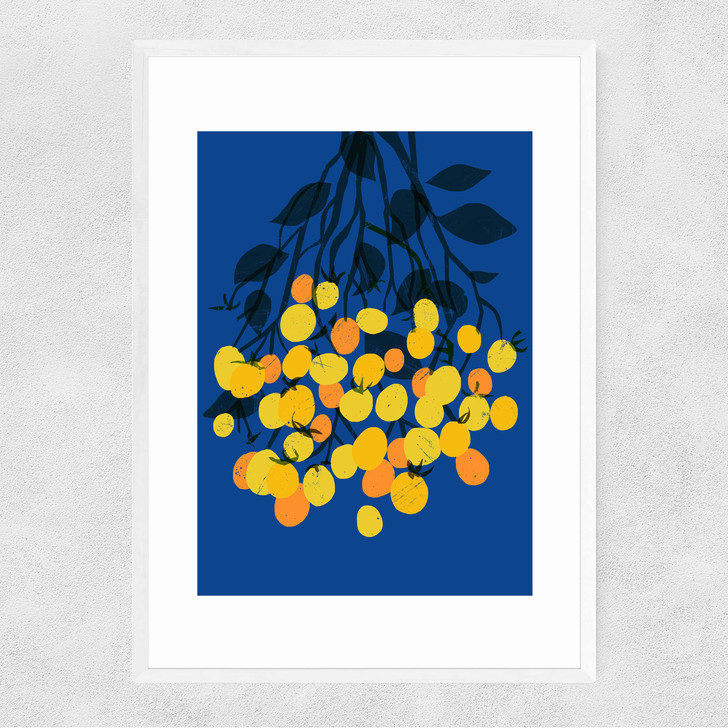 Yellow Tomatoes Narrow White Frame Yellow Tomatoes Narrow White Frame