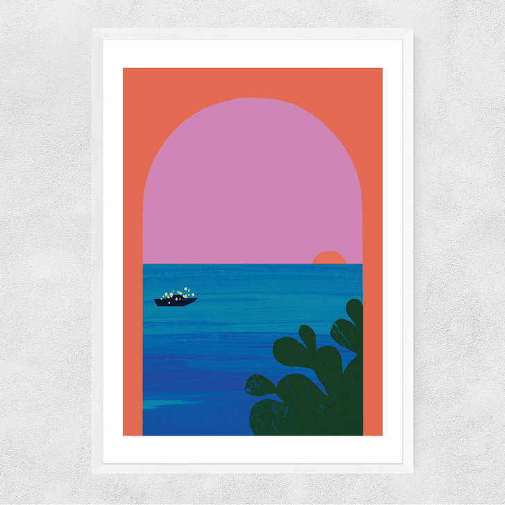 The View Narrow White Frame