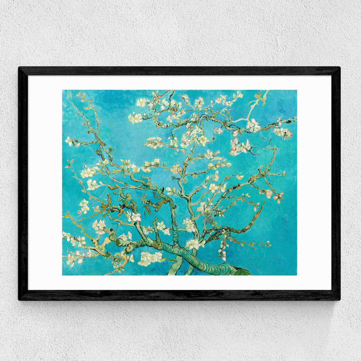 Almond Blossom by Vincent Van Gogh Medium Black Frame Almond Blossom by Vincent Van Gogh Medium Black Frame