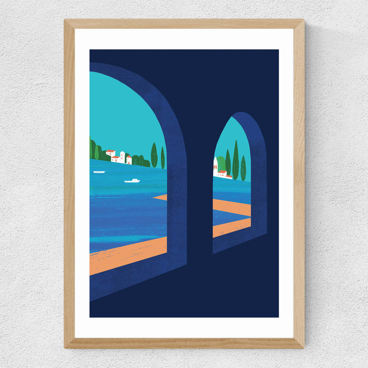 In the Shade Medium Oak Frame