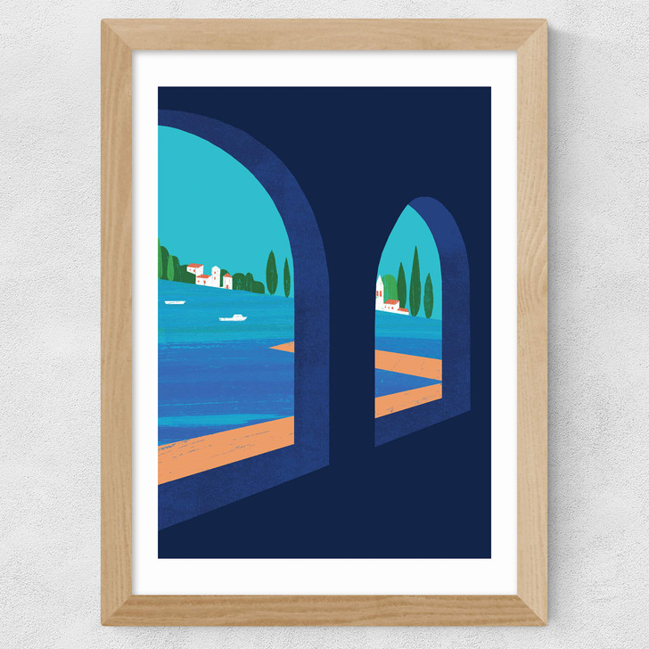 In the Shade Wide Oak Frame