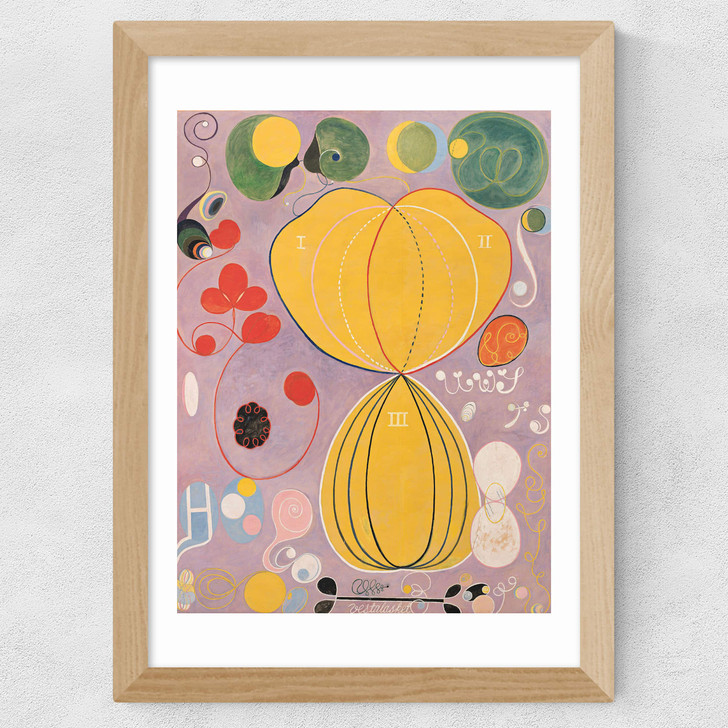 The Ten Biggest by Hilma af Klint Wide Oak Frame