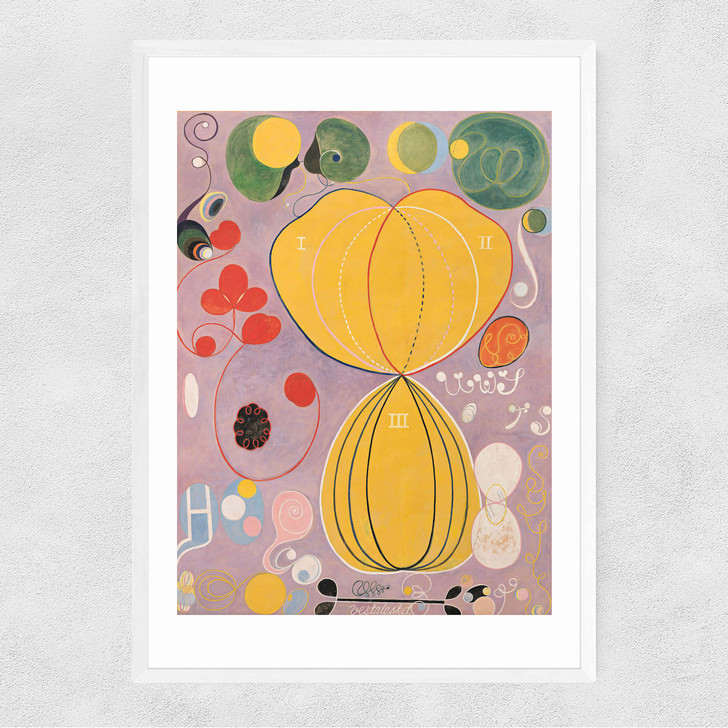 The Ten Biggest by Hilma af Klint Narrow White Frame