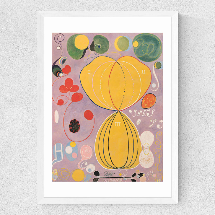 The Ten Biggest by Hilma af Klint Medium White Frame