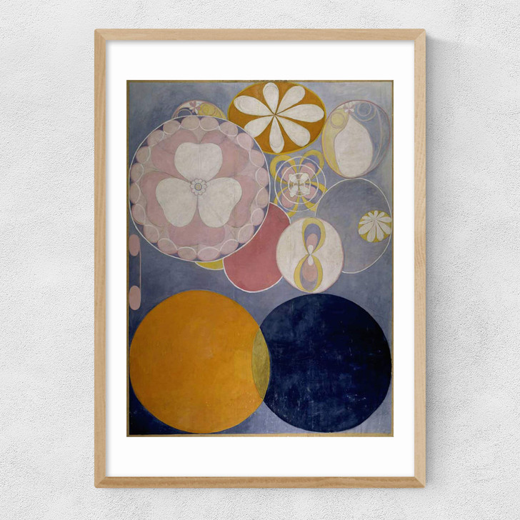De Tio Storsta I by Hilma af Klint Narrow Oak Frame De Tio Storsta I by Hilma af Klint Narrow Oak Frame