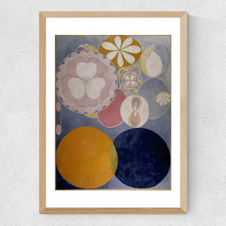 De Tio Storsta I by Hilma af Klint Medium Oak Frame De Tio Storsta I by Hilma af Klint Medium Oak Frame