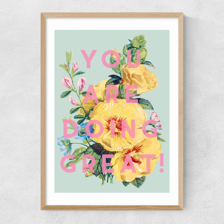 You Are Doing Great Narrow Oak Frame You Are Doing Great Narrow Oak Frame