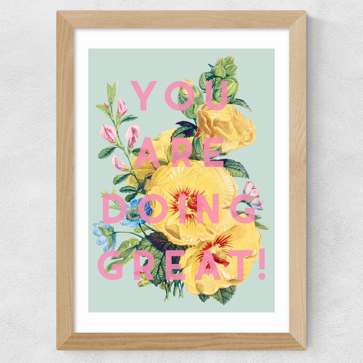 You Are Doing Great Wide Oak Frame You Are Doing Great Wide Oak Frame