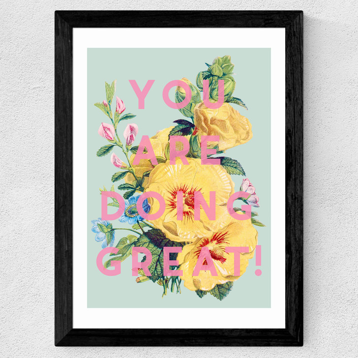 You Are Doing Great Wide Black Frame