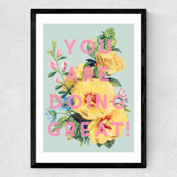 You Are Doing Great Medium Black Frame