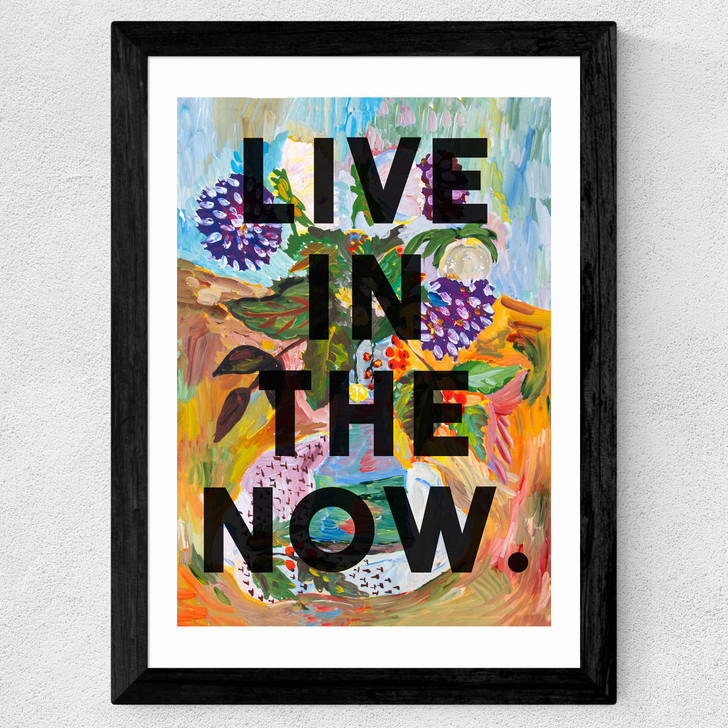 Live In The Now Wide Black Frame Live In The Now Wide Black Frame