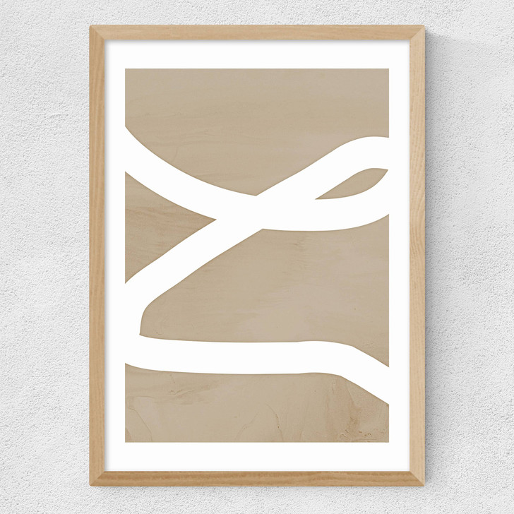 Lines Medium Oak Frame Lines Medium Oak Frame