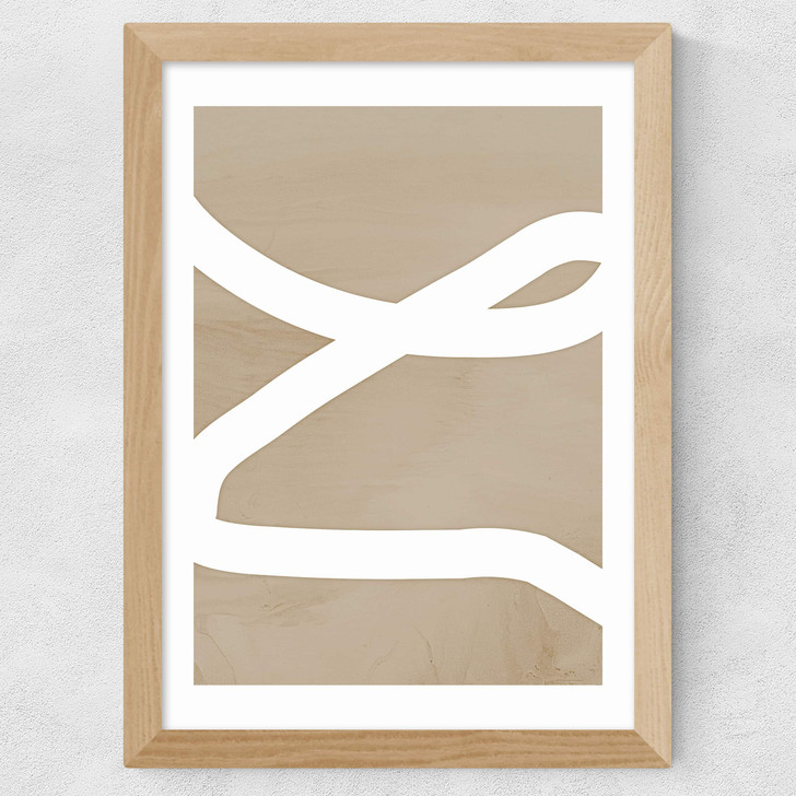 Lines Wide Oak Frame Lines Wide Oak Frame