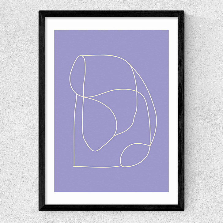 Connected Shapes Medium Black Frame Connected Shapes Medium Black Frame