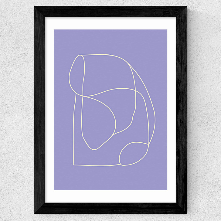 Connected Shapes Wide Black Frame Connected Shapes Wide Black Frame