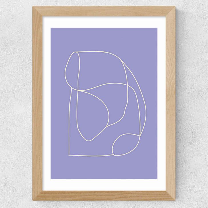 Connected Shapes Wide Oak Frame Connected Shapes Wide Oak Frame