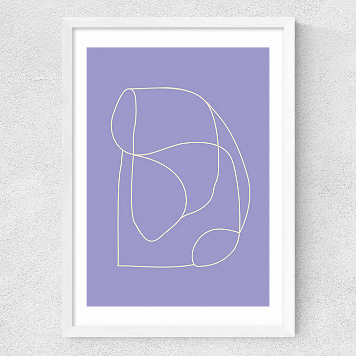 Connected Shapes Medium White Frame Connected Shapes Medium White Frame