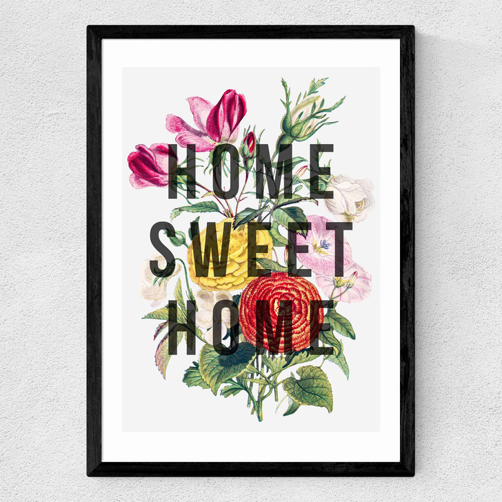 Home Sweet Home by The 13 Prints Medium Black Frame