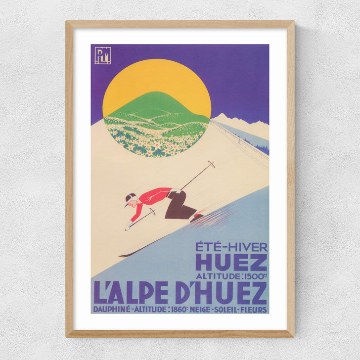 L'Alpe D'Huez Narrow Oak Frame L'Alpe D'Huez Narrow Oak Frame