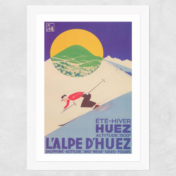L'Alpe D'Huez Wide White Frame