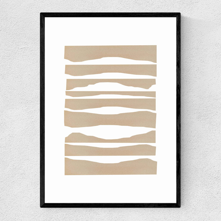 Waves by Anna Mainz Narrow Black Frame Waves by Anna Mainz Narrow Black Frame