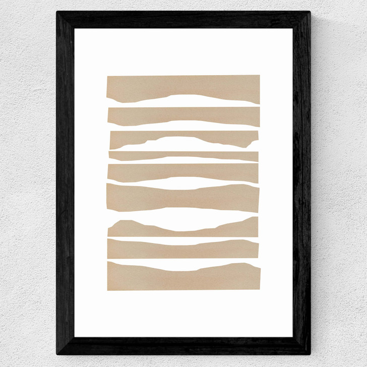 Waves by Anna Mainz Wide Black Frame Waves by Anna Mainz Wide Black Frame