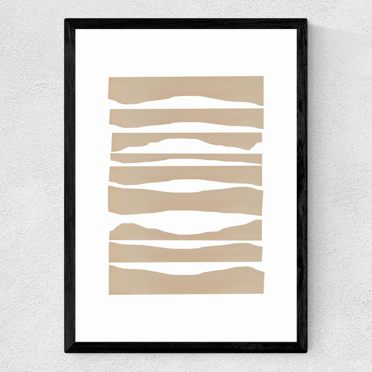 Waves by Anna Mainz Medium Black Frame